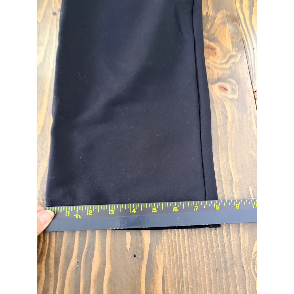 Quince Ultra Stretch Ponte Straight Leg Pants Womens L Black NWT - Picture 12 of 12